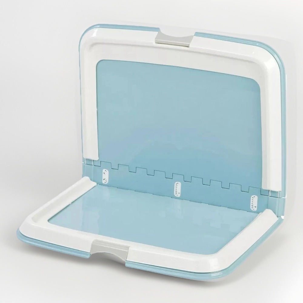 IRIS USA Neat N Dry Extra Large Pet Training Pad Holder Fits 23.5"x35.5" Blue‎ - Picture 3 of 11